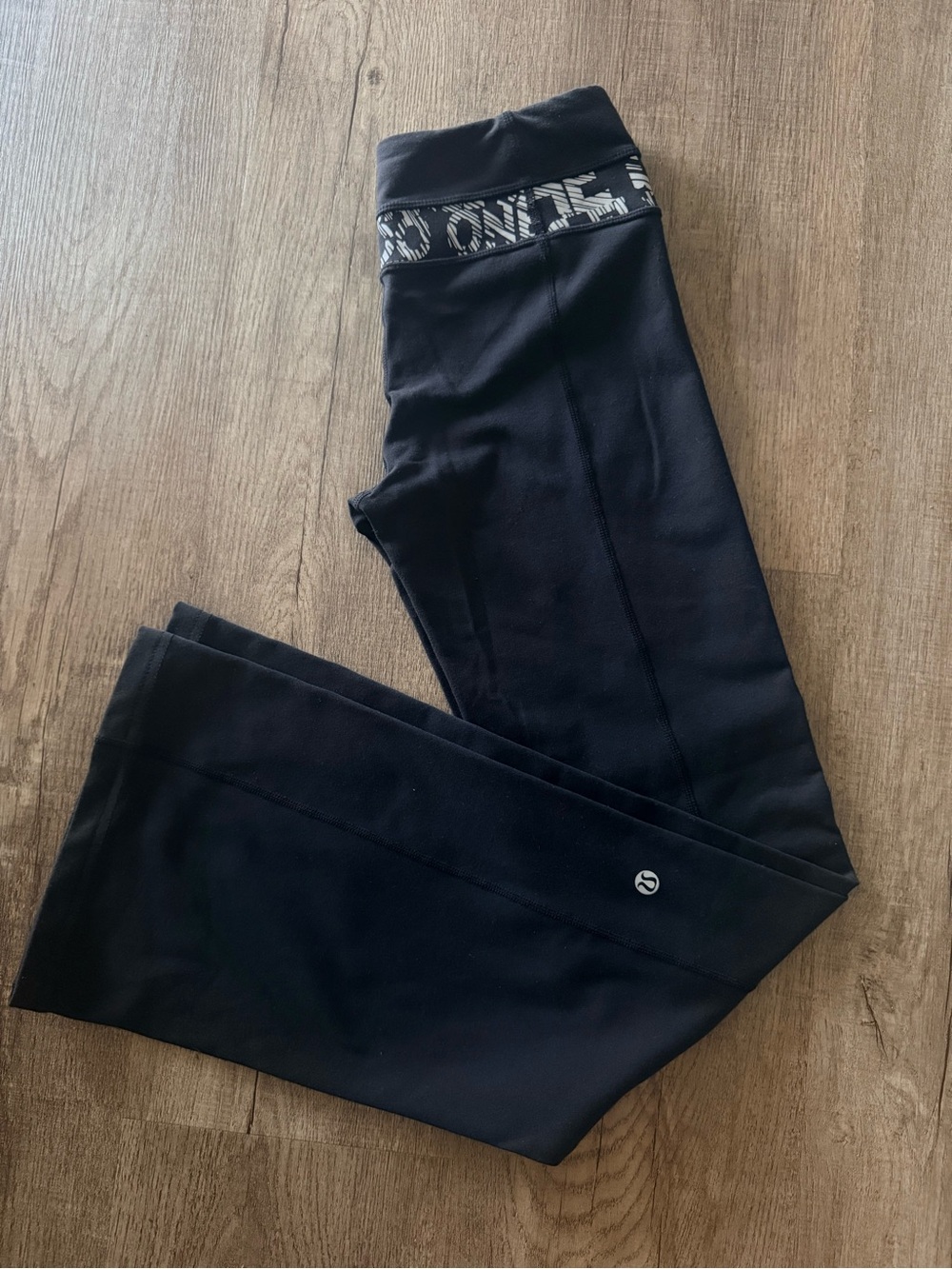 lululemon athletica Black Flare Yoga Pants